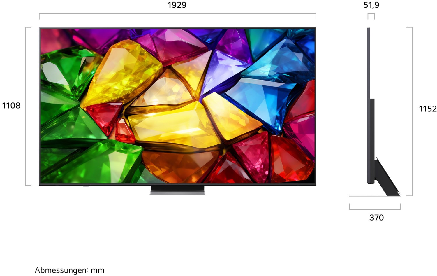 86MRGB87B9B 217 cm (86") Mini RGB evo AI TV