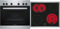 EQ110KA1EE Herdset bestehend aus HE010FBR1 + EA645GN17 edelstahl + edelstahl