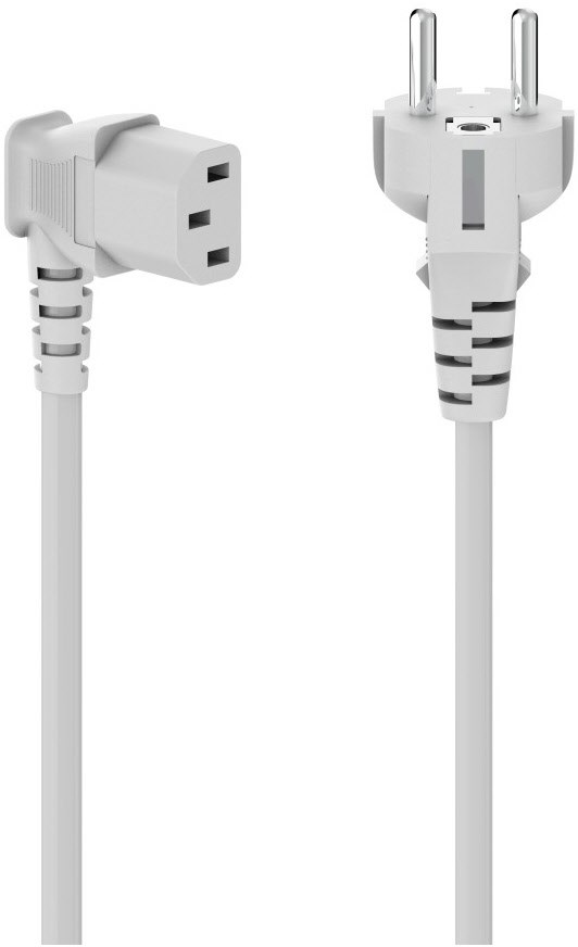 5m Kaltgeräte Kabel (Schutzkontakt) USV Schwarz #m373