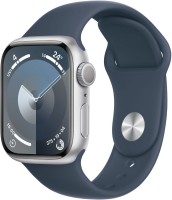Watch Series 9 (41mm) GPS Smartwatch Aluminium mit Sportarmband S/M silber/sturmblau