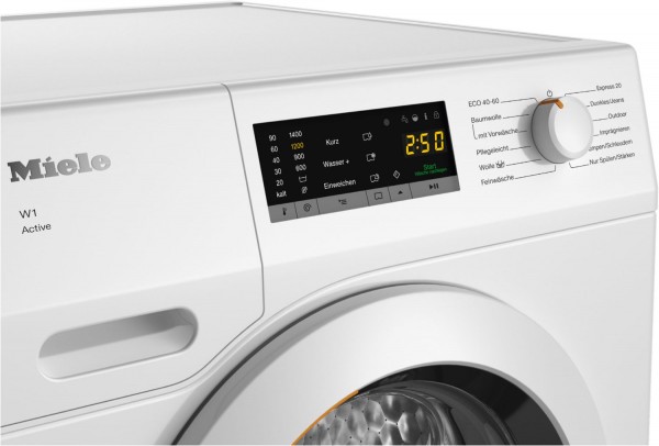 Waschmaschine 45 Cm Breit Frontlader Miele Miele WCA 032 WCS Active Stand-Waschmaschine-Frontlader lotosweiß / A