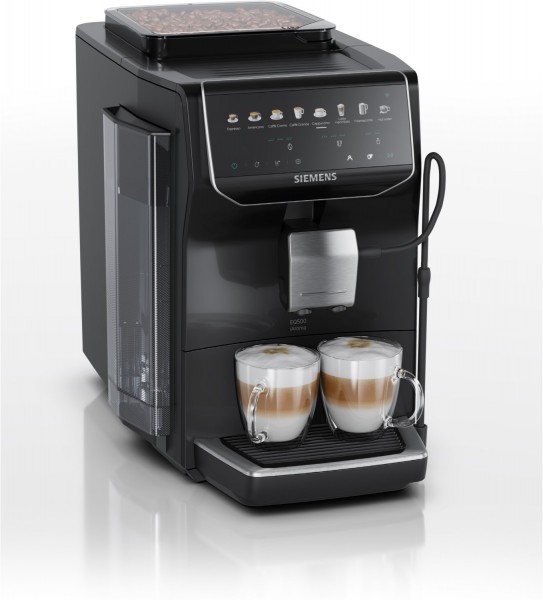 TP553E07 Kaffee-Vollautomat klavierlack schwarz, Latte Macchiato/Cappuccino, Keramik-Mahlwerk, 15 bar, 1,8 l, Steuerung über Smartphone