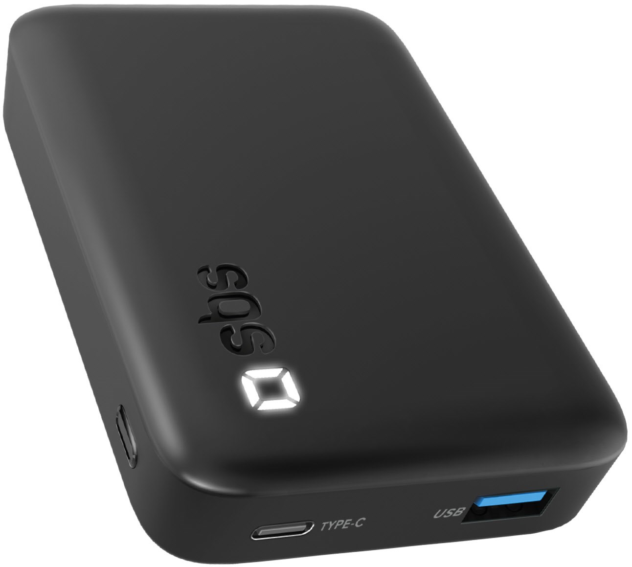Pocket Size (20.000mAh) Powerbank schwarz