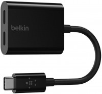 USB Type-C Audio- und Ladeadapter schwarz