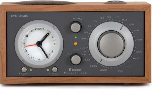 Model Three BT Uhrenradio kirsch/taupe
