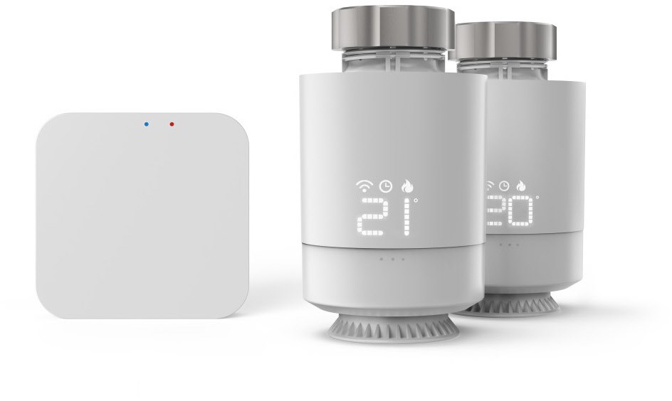 Smarte WLAN-Heizungssteuerung inkl. 2x Heizkörperthermostat & Zentrale weiß