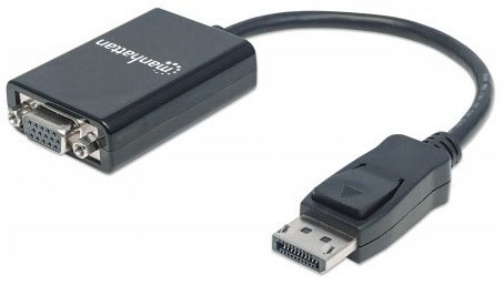 DP > VGA Konverter schwarz