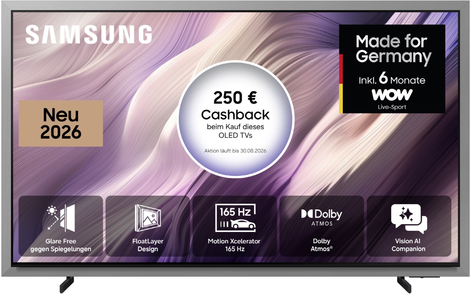 GQ55S99HAT 138 cm (55") OLED Vision AI Smart TV, 4K Ultra HD, 120 Hz, Sprachsteuerung