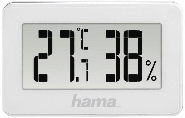 Mini Thermo-/Hygrometer weiß