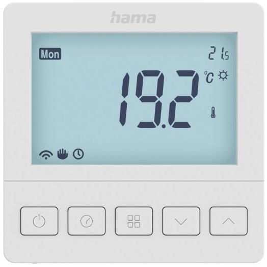 Smartes Raumthermostat für Fußbodenheizung weiss