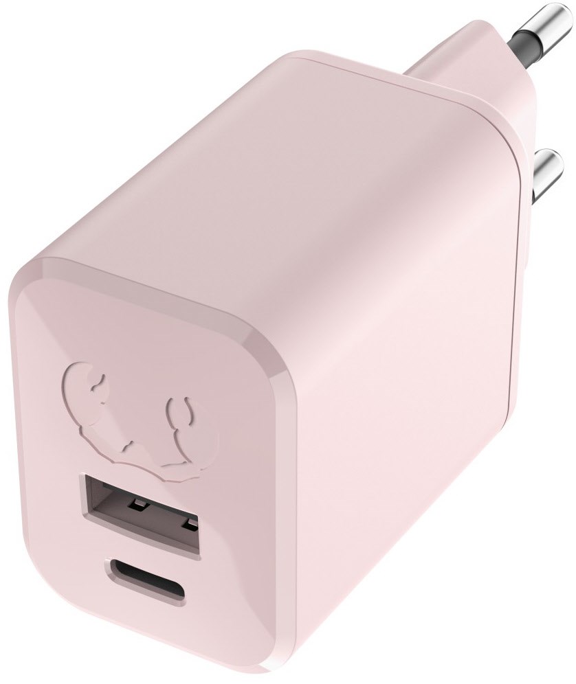 USB-A+C Mini Charger (45W) smokey pink