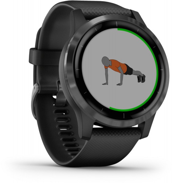 Garmin vivoactive 4 Sportuhr schwarz/schiefergrau | EURONICS