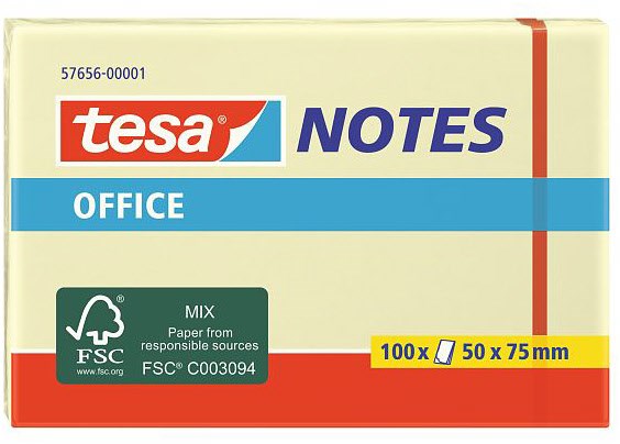 Office Notes 100 Blatt 50x75mm gelb