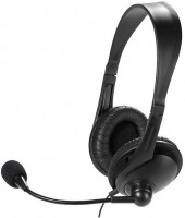 Stereo Headset on Ear PC-Headset schwarz