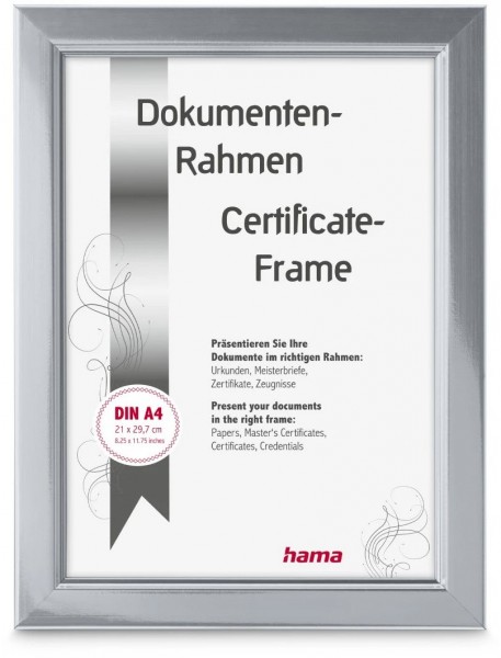 Kunststoffrahmen Chill 21x29,7cm silber