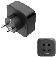 Reiseadapter (Welt>Europa) schwarz