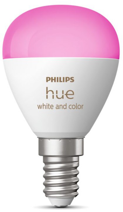 Philips Hue White & Color Ambiance Luster LED Lampe E14 - Weiß