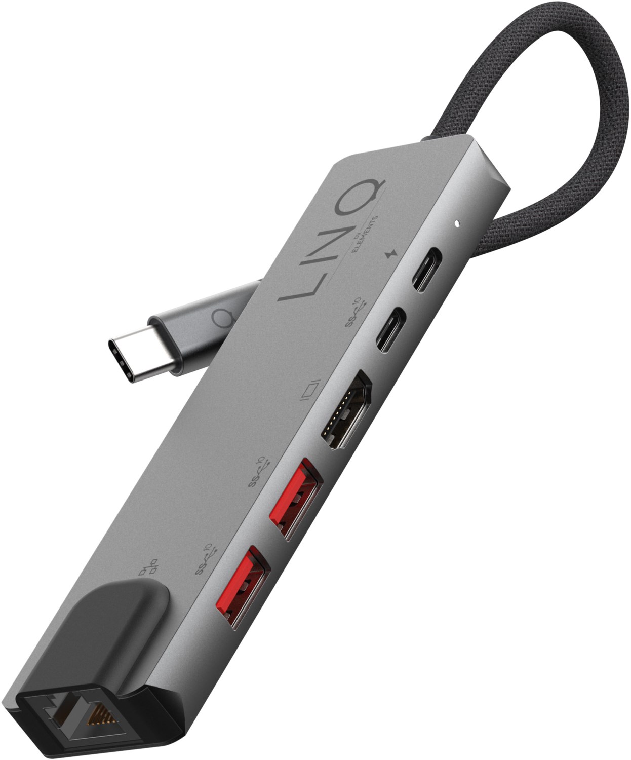 6in1 Pro USB-C Multiport Hub schwarz/grau