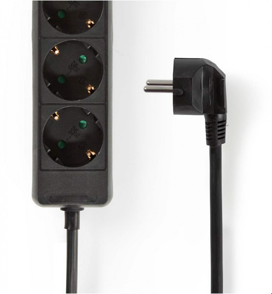 ESOC350F1BK Steckdosenleiste (5m) 3-Fach schwarz