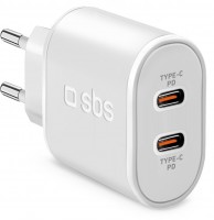 Dual USB Type-C Ladegerät (20W) weiß