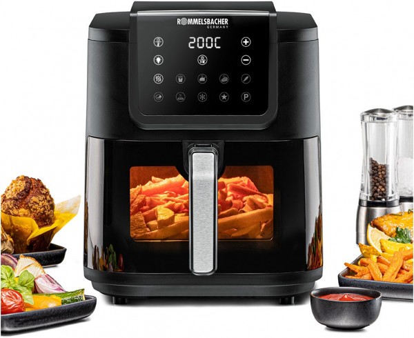 FRH 1700 Heißluft-Fritteuse schwarz/edelstahl