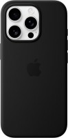 Silikon Case mit MagSafe für iPhone 16 Pro schwarz