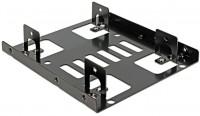 3,5" Einbaurahmen - 2 x  2,5" HDD schwarz