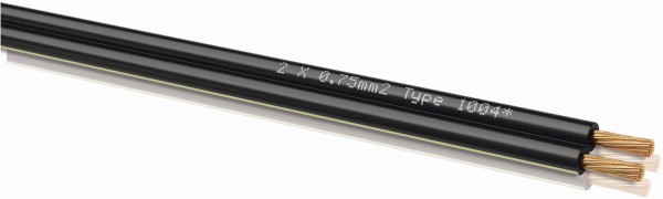 LS-Kabel 2x 0,75mm² Lautsprecherkabel schwarz