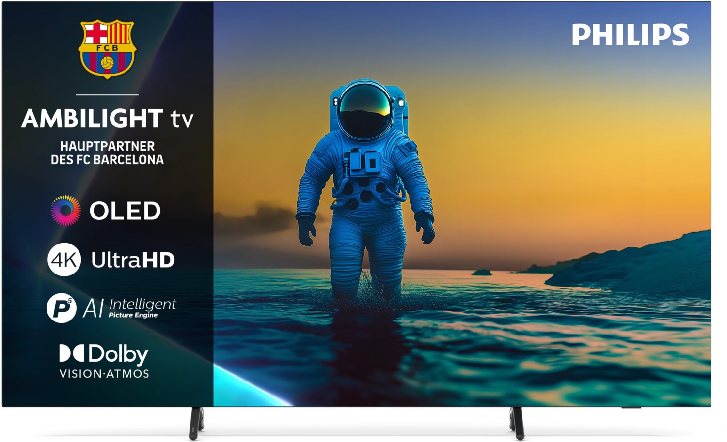 Philips OLED810 4K OLED Ambilight TV mit 77 Zoll (196 cm, 77OLED810/12, Dolby Vision, HDR10+, Dolby Atmos, 144Hz, Google TV)