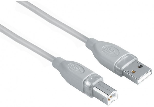PC USB A USB B (1,80m) grau