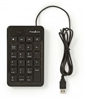 Kabelgebundene numerische Tastatur schwarz