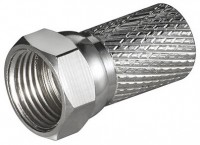 F-Stecker (7mm) vernickelt