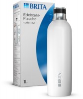 sodaTRIO Edelstahlflasche groß Wasser Zu-/Aufbereiter-Zubehör weiß