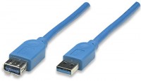 USB Verlängerungskabel (2m) blau