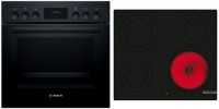 HNDBB210 Herdset bestehend aus HEF113BB0 + NKE611GA2E schwarz + schwarz