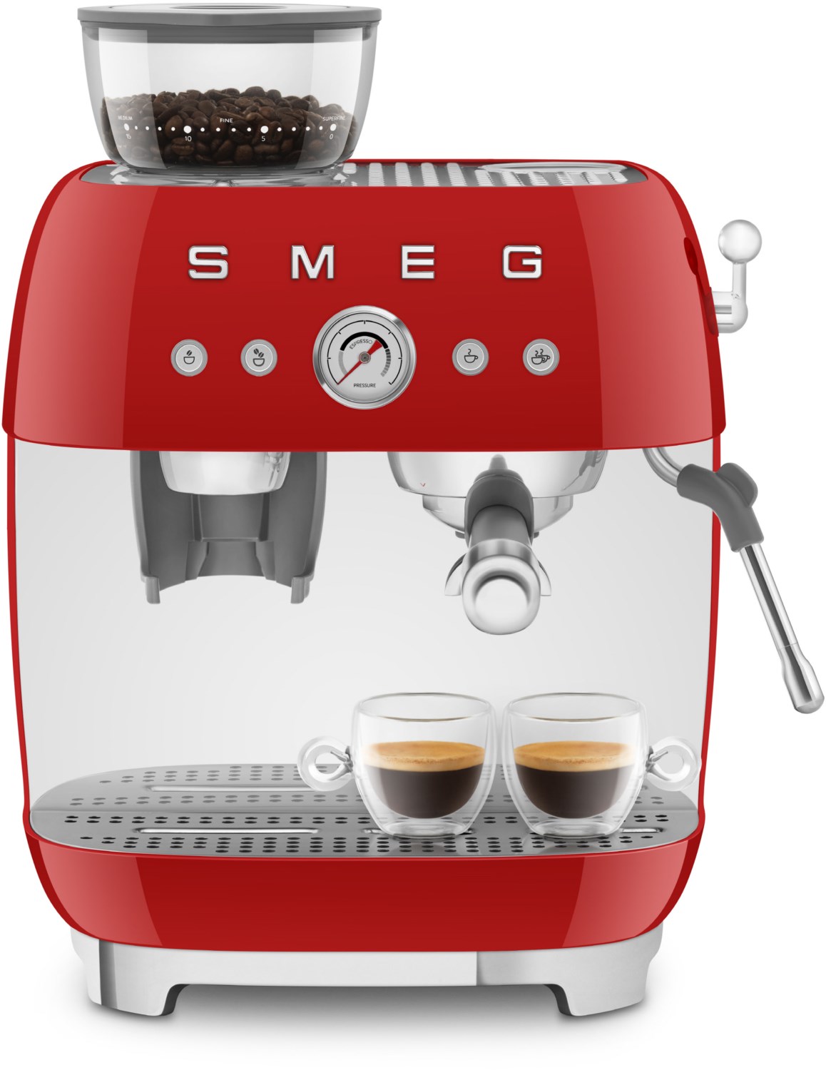 Image of EGF03RDEU Siebträgermaschine rot, 20 bar, 2,4 l