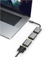 6in1 Video-Adapter-Set USB-C, Mini-DisplayPort, HDMI, VGA grau