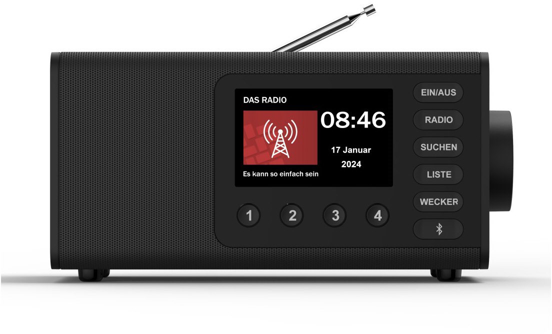 DR1001BT Heimradio schwarz