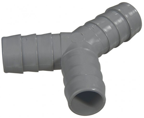 Y-Verbinder für Ablaufschläuche (Ø 20mm) grau
