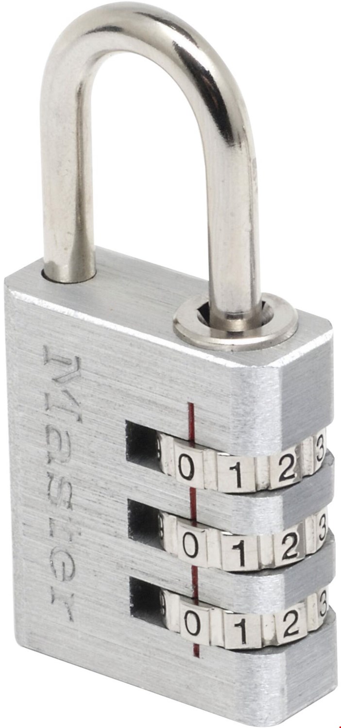 Produktbild von Master Lock 1500 Zahlenschloss – Praktisches Kombinationsschloss Für Schul- Und Turnhallenschließfächer