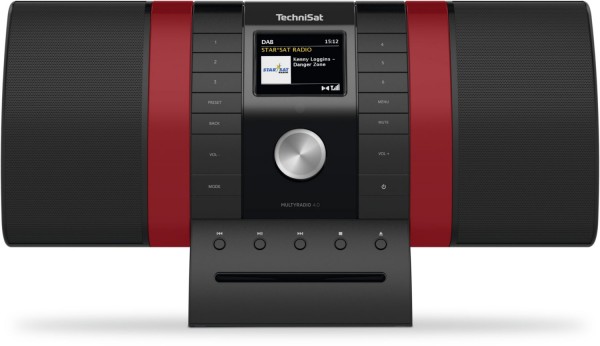 MultyRadio 4.0 Hifi-System schwarz/rot