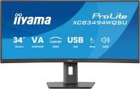 ProLite XCB3494WQSU-B1 86 cm (34") TFT-Monitor mit LED-Technik mattschwarz, Ultrawide (3440x1440), 0,4 ms Reaktionszeit, gebogen, Gaming geeignet