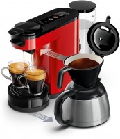 HD6592/84 Switch Filter- und Padkaffeemaschine rot