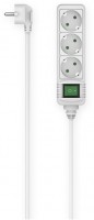 Steckdosenleiste 3-fach (1,4m) weiss