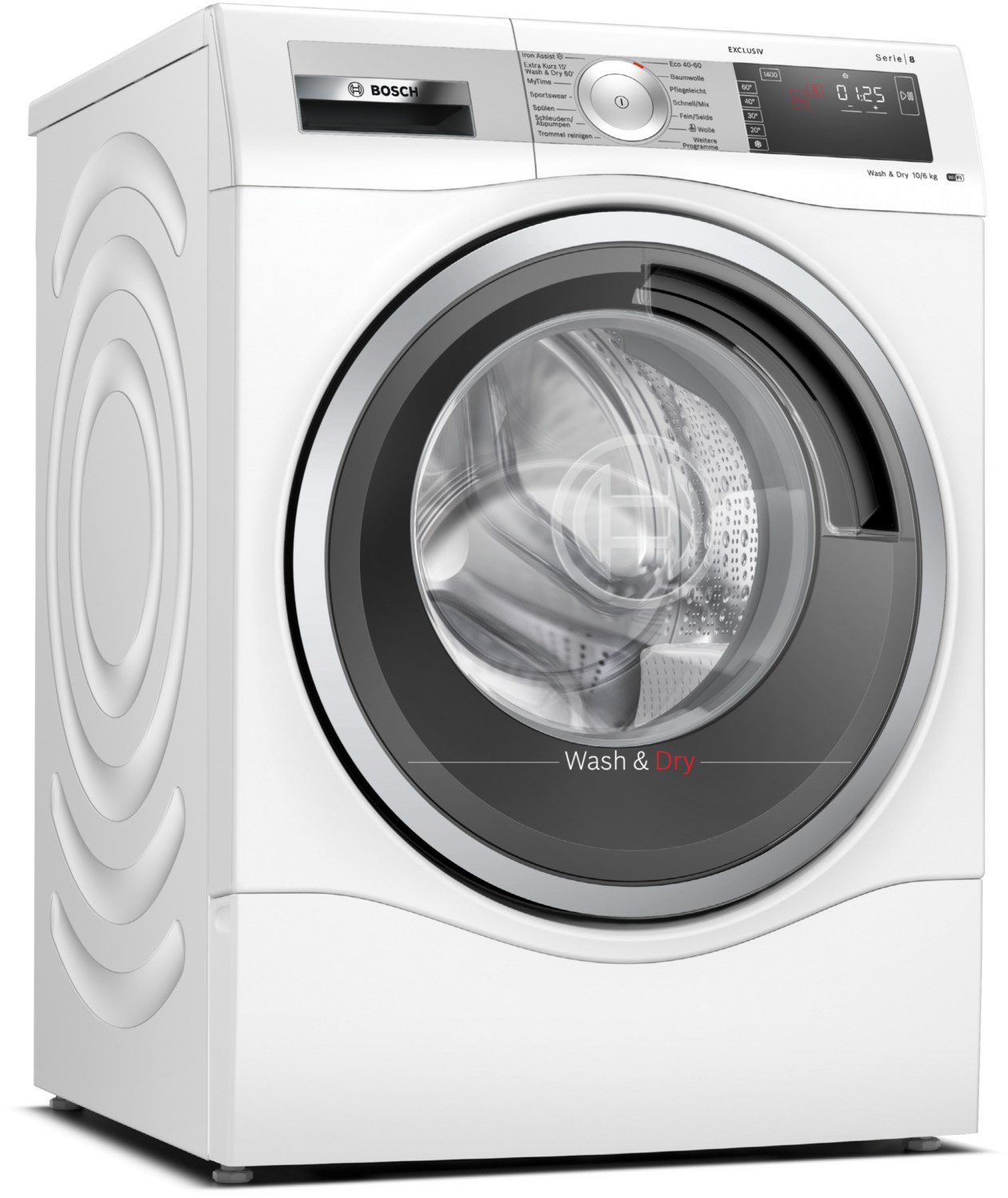 WDU28593 Stand-Waschtrockner weiß