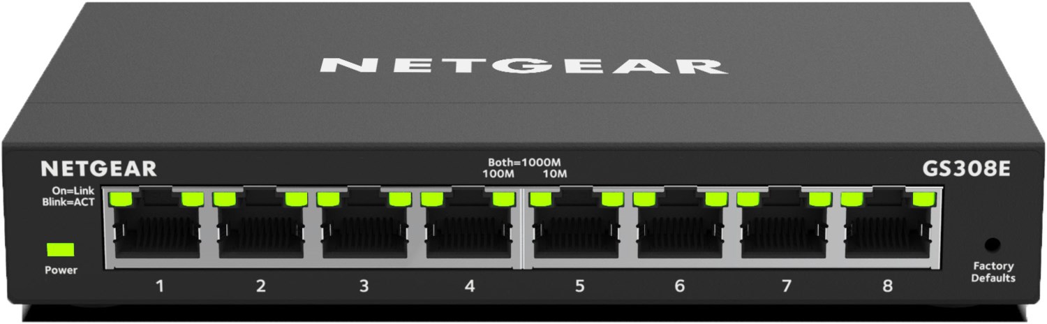 GS308E 8-Port Gigabit Ethernet Switch