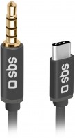 USB Type-C > 3,5 mm Klinke (1m) schwarz
