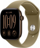 Apple Watch Series 12 (46mm) GPS+5G Smartwatch Alu mit Sportarmband M/L dunkelbronze/oliv