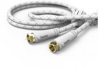 SAT-Anschlusskabel 120dB (3m) F-Stecker>F-Stecker weiß