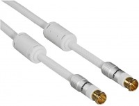 SAT-Anschluss-Kabel (1,5m) 95 dB weiss